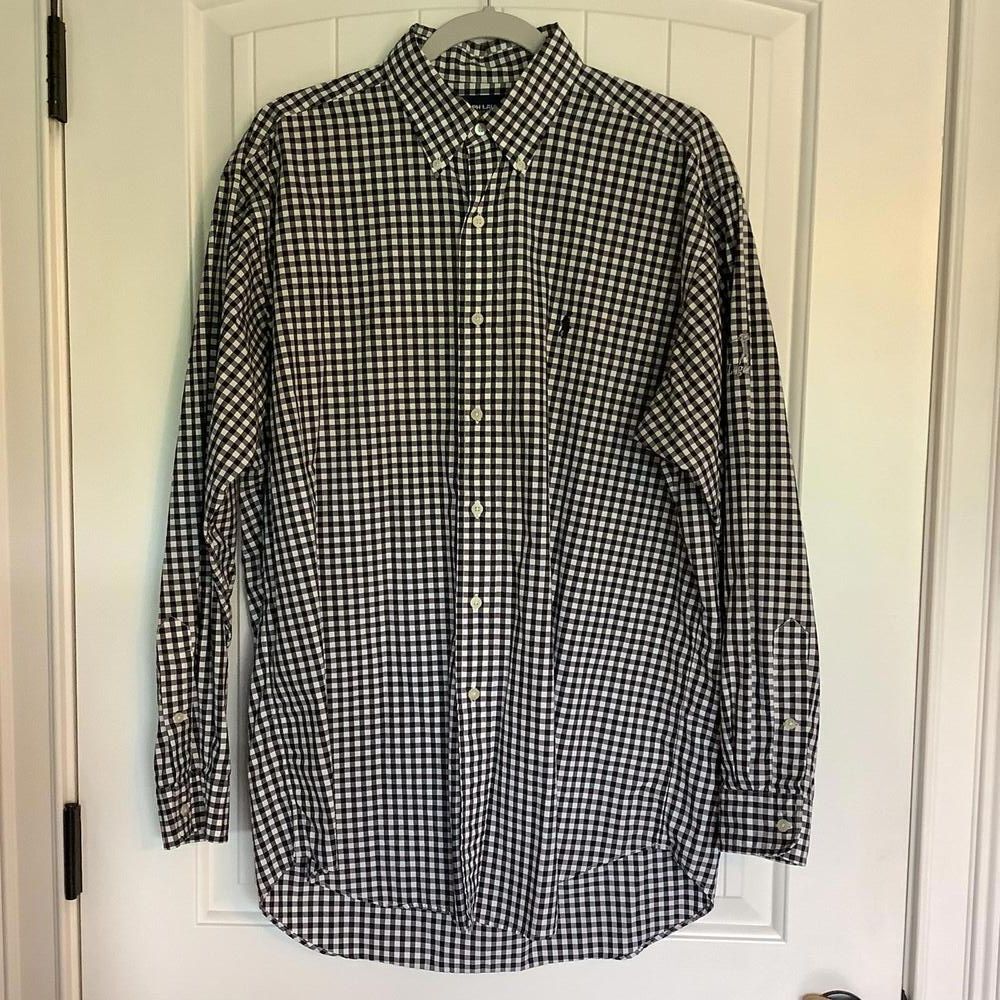 Ralph Lauren "Legends" Golf‎ Classic Black & White Dress Shirt
